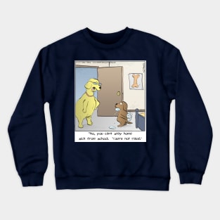 Young Dog Acting Rabid Crewneck Sweatshirt